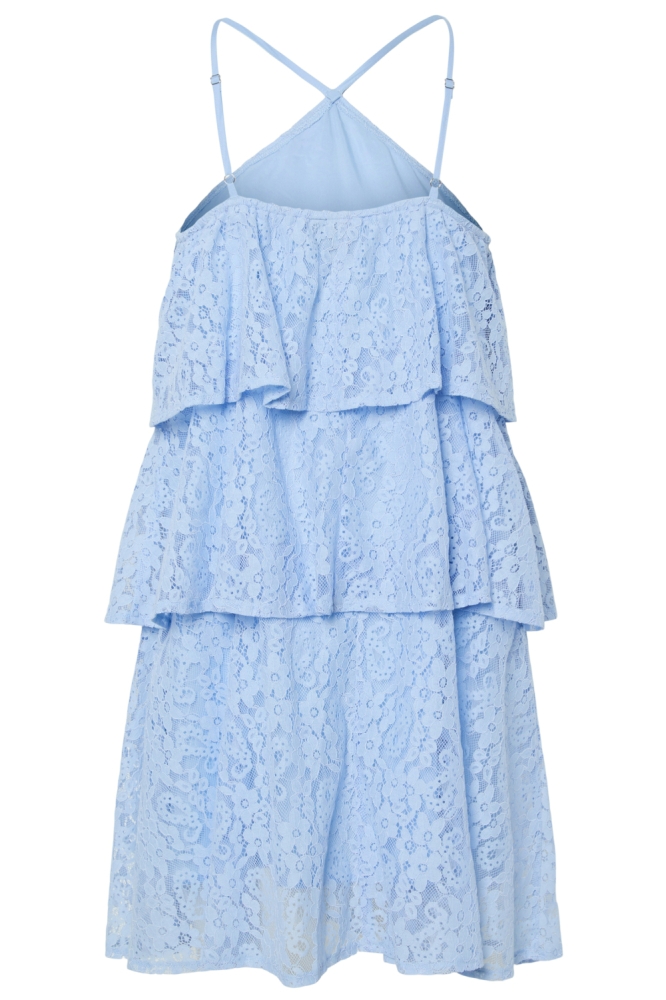PCFENDA SL SHORT LACE DRESS D2D WVN 17162524 CASHMERE BLUE